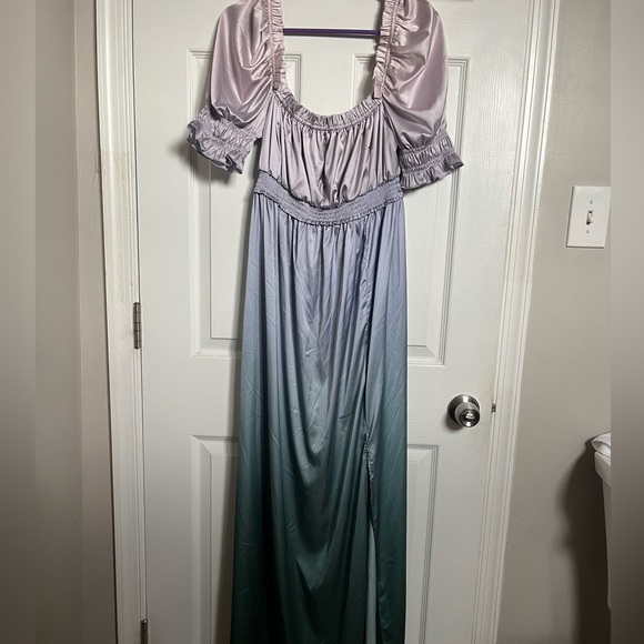 Especia Maternity odette satin ombré dress - M - Picture 6 of 9